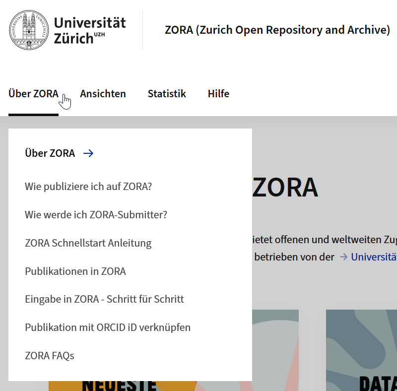 ZORA neues Layout_ueber ZORA